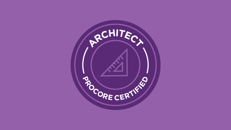 Architect Procore Certificate