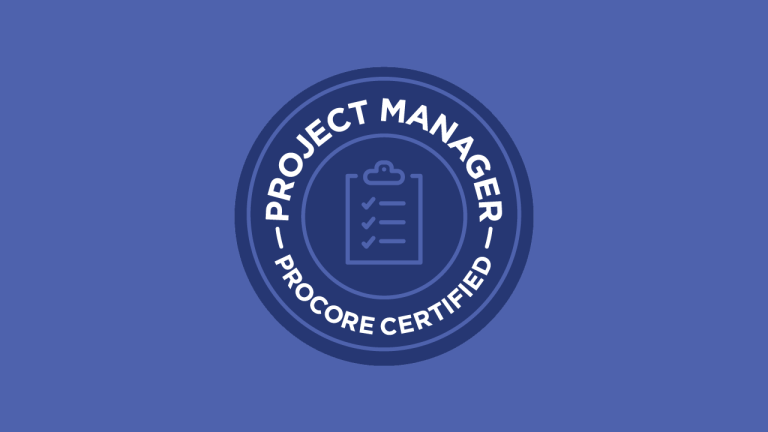 PM Procore Certificate
